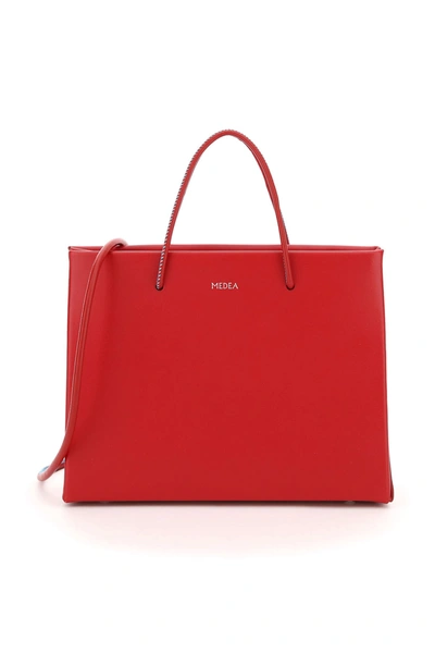 Shop Medea Prima Hanna Crossbody Bag In Dark Red (red)