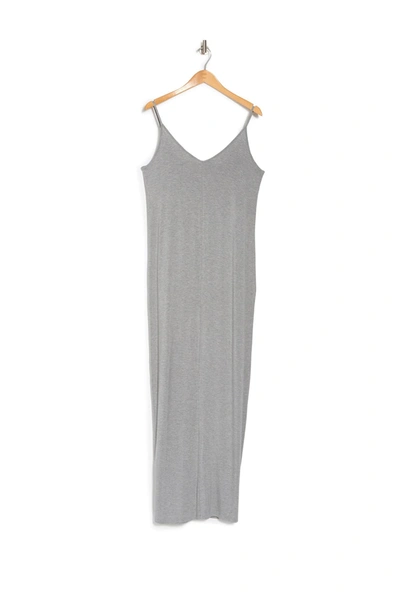 Shop Abound Knit V-neck Maxi Dress In Grey Heather
