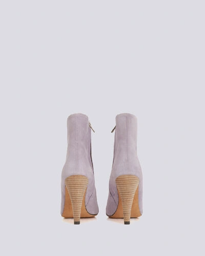 Shop Iro Imanol Pointed Toe Ankle Suede Boots In Glycine