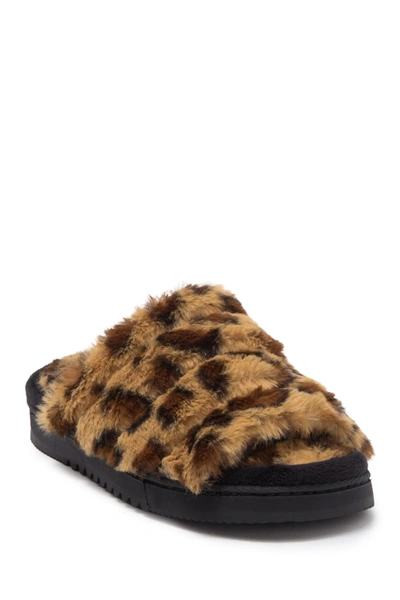 Shop Abound Wynter Faux Fur Slipper In Tan Leopard