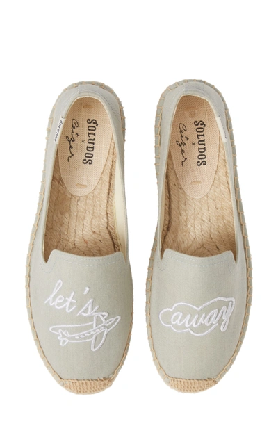 Shop Soludos Let's Fly Away Espadrille Smoking Slipper In Chambray