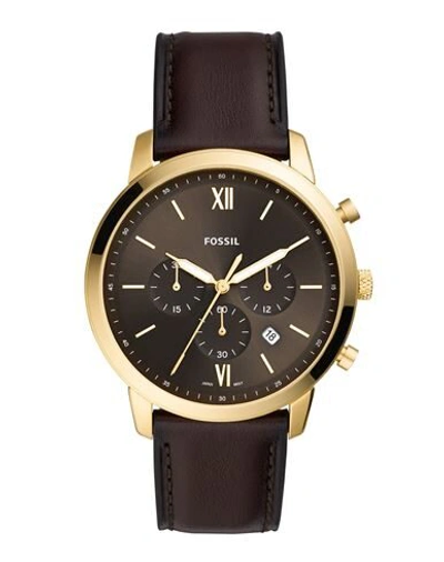 Shop Fossil Neutra Chrono Man Wrist Watch Dark Brown Size - Soft Leather, Stainless Steel