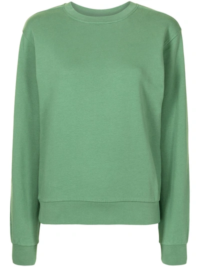 Shop Les Girls Les Boys Crewneck Sweatshirt In Green