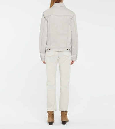 Shop Saint Laurent Denim Jacket In Grey