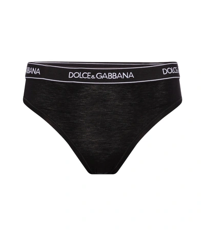 Shop Dolce & Gabbana Logo Briefs In Black