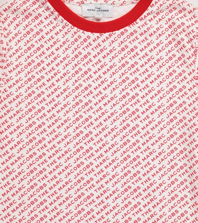 Shop The Marc Jacobs Logo Cotton Jersey T-shirt In Red