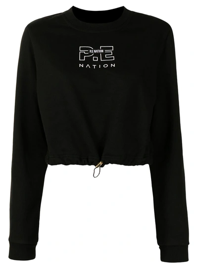 Shop P.e Nation Replay Sweatshirt In Black