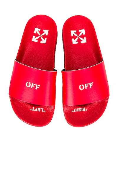 Shop Off-white Pool Slide In Red & White