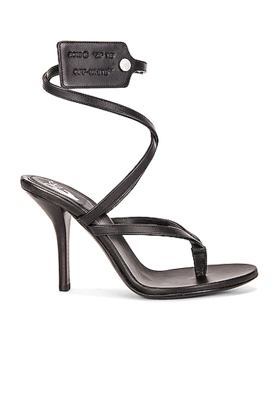 Shop Off-white Zip Tie High Sandal In Black