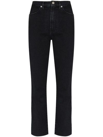 Shop 3x1 Claudia Straight-leg Jeans In Black