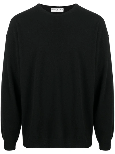 Shop Givenchy Logo Patch Detail Pullover In Black