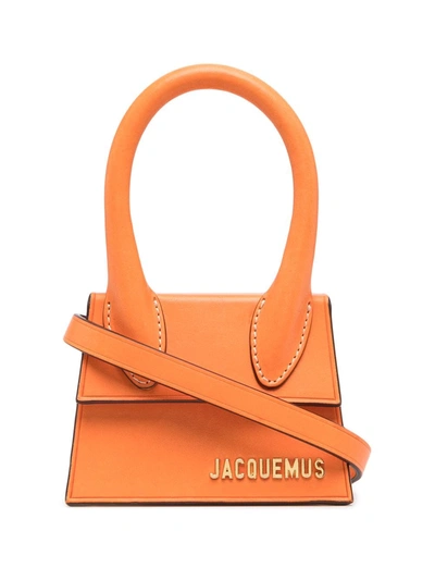 Shop Jacquemus Le Chiquito Mini Bag In Orange