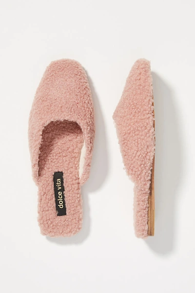 Shop Dolce Vita Saydee Faux Fur Slippers In Pink