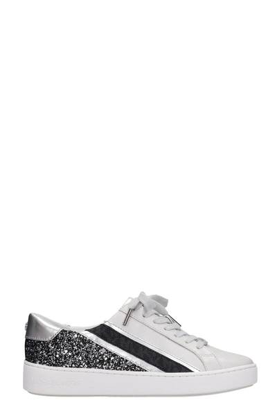 Shop Michael Kors Slate Sneakers In Grey Leather