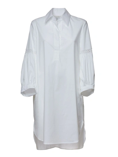 Shop Dondup Dress In White