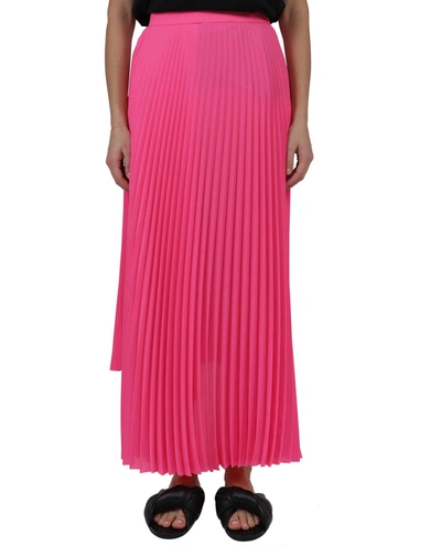 Shop Balenciaga Pink Pleated Skirt