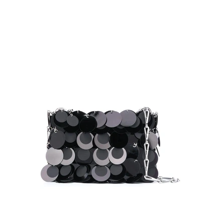 Shop Rabanne Iconic 1969 Nano Shoulder Bag In Nero