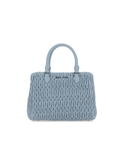 Shop Miu Miu Handbag In Sky