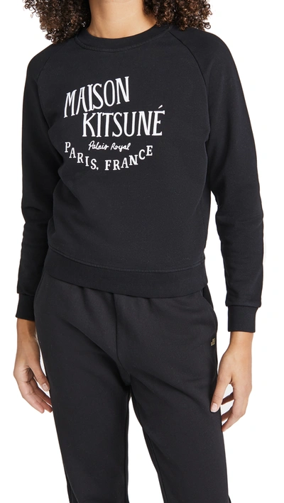 Shop Maison Kitsuné Palais Royal Vintage Sweatshirt In Black