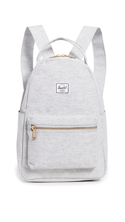 Shop Herschel Supply Co Nova Small Backpack In Light Grey Crosshatch