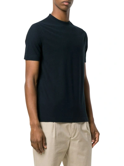Shop Zanone Relaxed-fit Cotton T-shirt In Blue