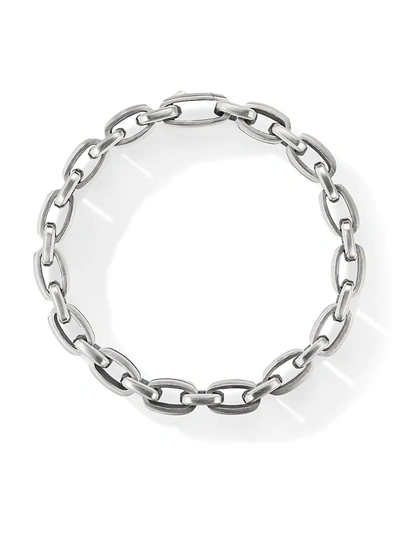 Shop David Yurman Beveled Pavé Black Diamond Sterling Silver Link Bracelet