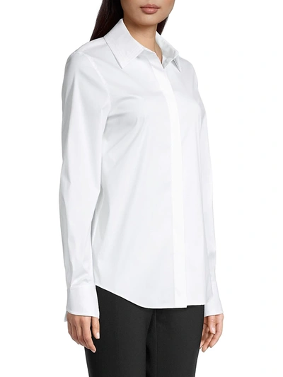 Shop Lafayette 148 Women's Wright Shirt In White