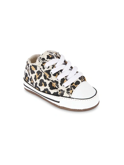Shop Converse Baby Girl's Animal Print All Star Cribster Sneakers In Brown Camo