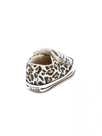 Shop Converse Baby Girl's Animal Print All Star Cribster Sneakers In Brown Camo