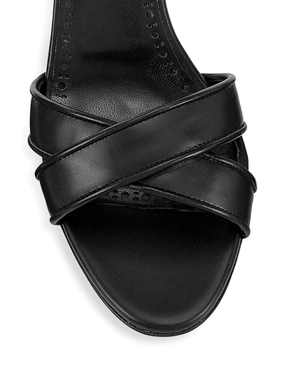 Shop Manolo Blahnik Women's Lasistalo 75 Leather Mules In Black