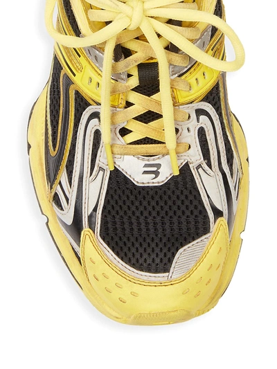 Shop Balenciaga X-pander Sneakers In Yellow Grey
