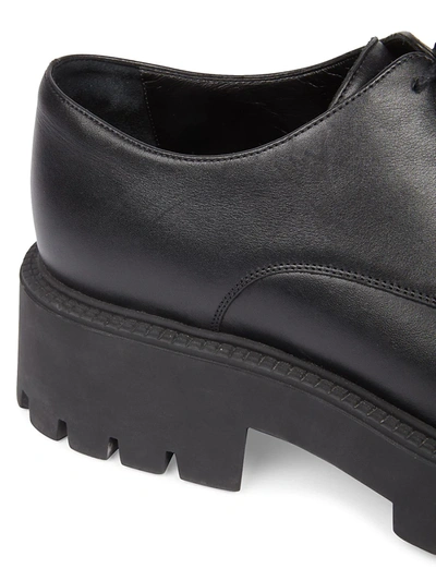 Shop Balenciaga Men's Rhino Derby Shoes In Black