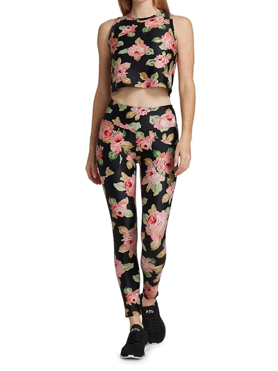 Shop R13 Floral Patch Pocket Leggings In Rose