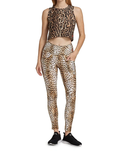 Shop R13 Leopard Patch Pocket Leggings In Cheetah