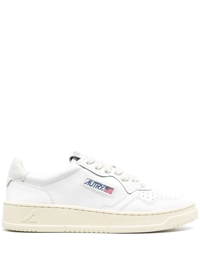 Shop Autry Logo Patch Low-top Sneakers In White