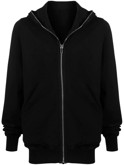 Shop Rick Owens Drkshdw Zipped-up Hooded Jacket In Black