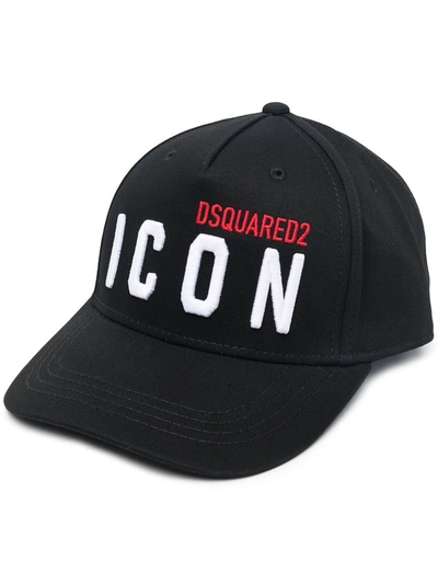 Shop Dsquared2 Icon Logo Cap In Black