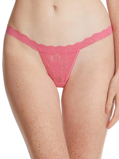 Shop Hanky Panky Signature Lace G-string In Sugar Rush Pink