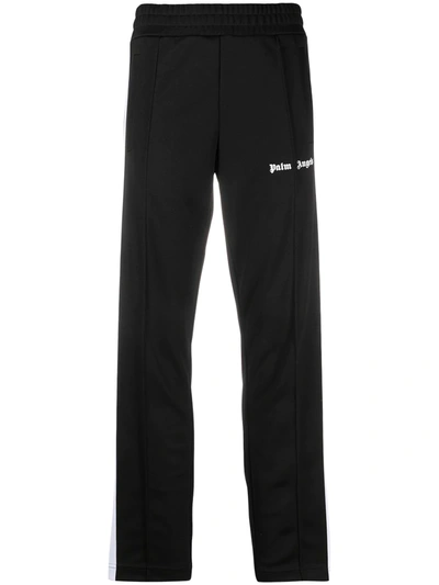 Shop Palm Angels Side Panel Track Pants In Black