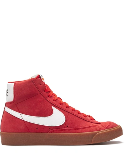 Shop Nike Blazer Mid '77 Sneakers In Red