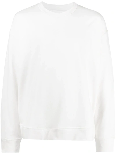 Shop Jil Sander Slogan-print Sweatshirt In White
