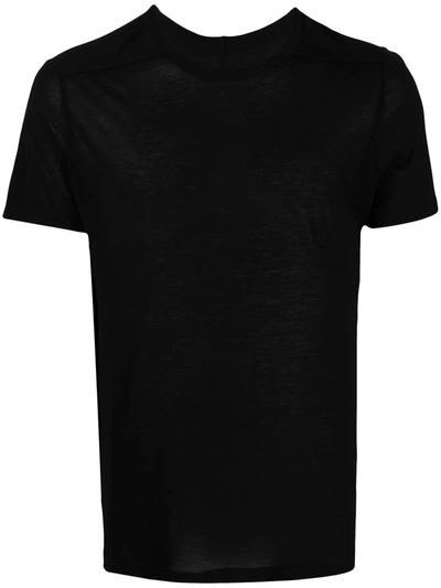 Shop Rick Owens Panelled Short-sleeved T-shirt In Black