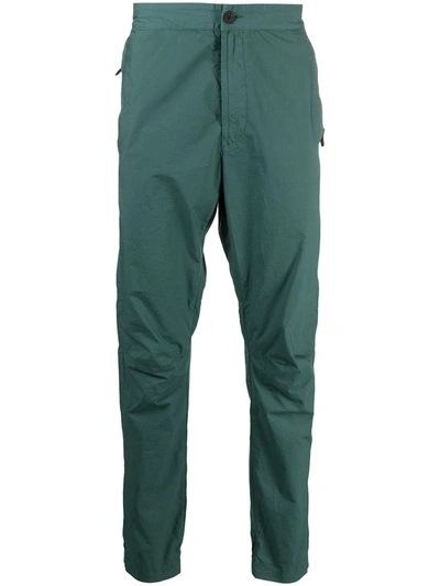 Shop Stone Island Straight-leg Chinos In Green