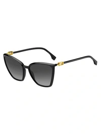 Shop Fendi Ff 0433/g/s Sunglasses In O Black