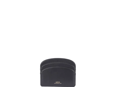 Shop Apc A.p.c. Demi Lune Cards Holder In Black