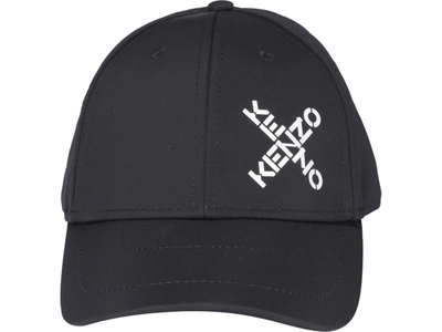 Shop Kenzo Logo Baseball Logo In Black