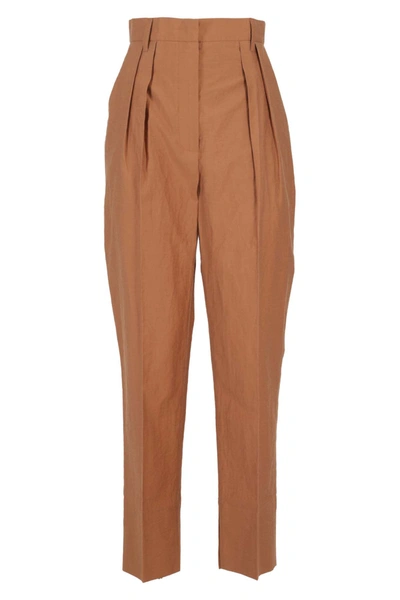 Shop Nanushka Pants In Rust Marrone