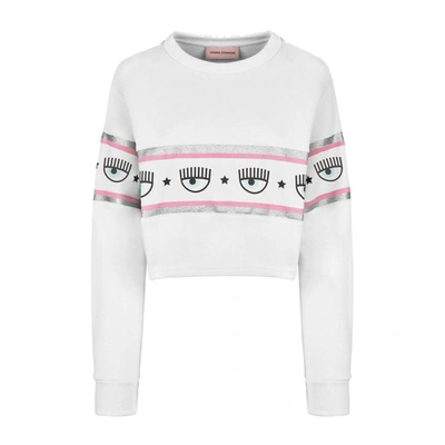 Shop Chiara Ferragni Sweatshirt In Bianco