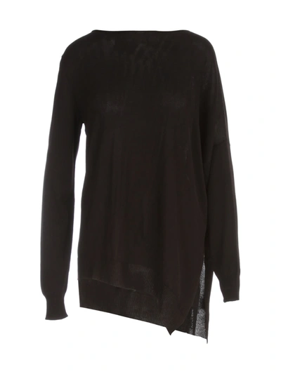 Shop Liviana Conti Asymmetrical Sweater In Black