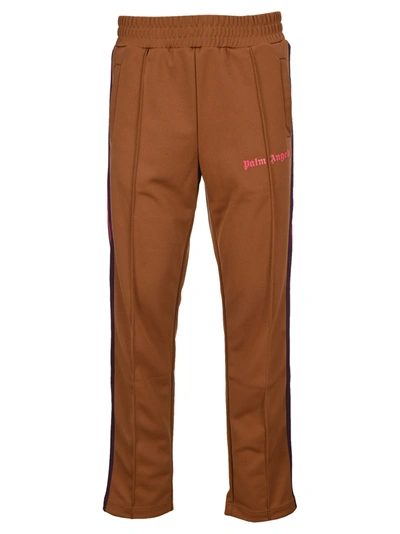 Shop Palm Angels Track Pants In Brown Red